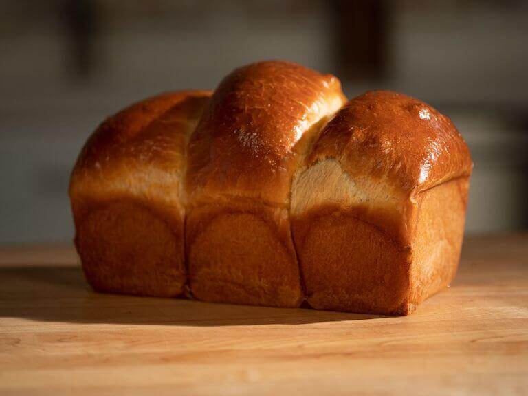 Brioche is a rich, buttery bread made with eggs and milk, perfect for sweet or savory fillings.