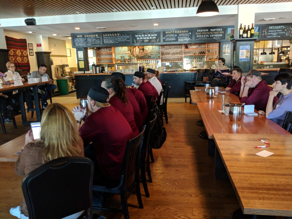 Alumni and students of Escoffier-Boulder got to hear a number of prominent local chefs provide career insight.